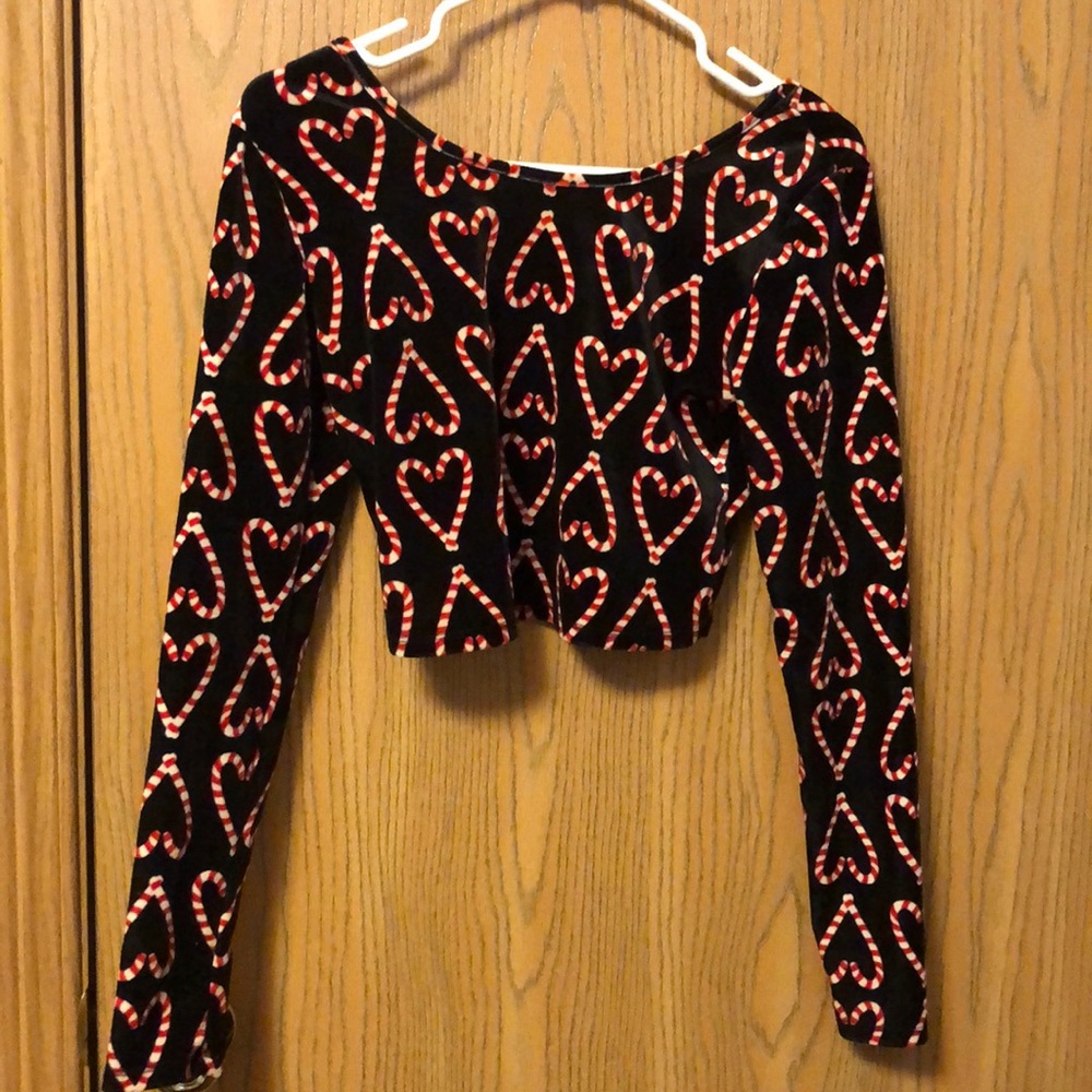 Christmas velvet top and skirt